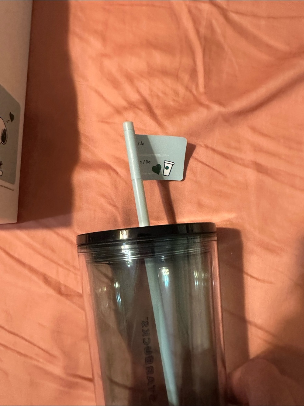 STARBUCKS Hello Kitty Cream Tumbler and STARBUCKS Peanuts tumbler new with tags - Picture 6 of 7